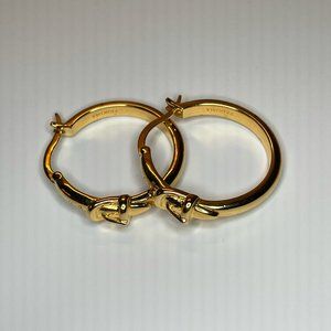 FEDOMA Jessica Alizzi Gold Buckle Earrings
